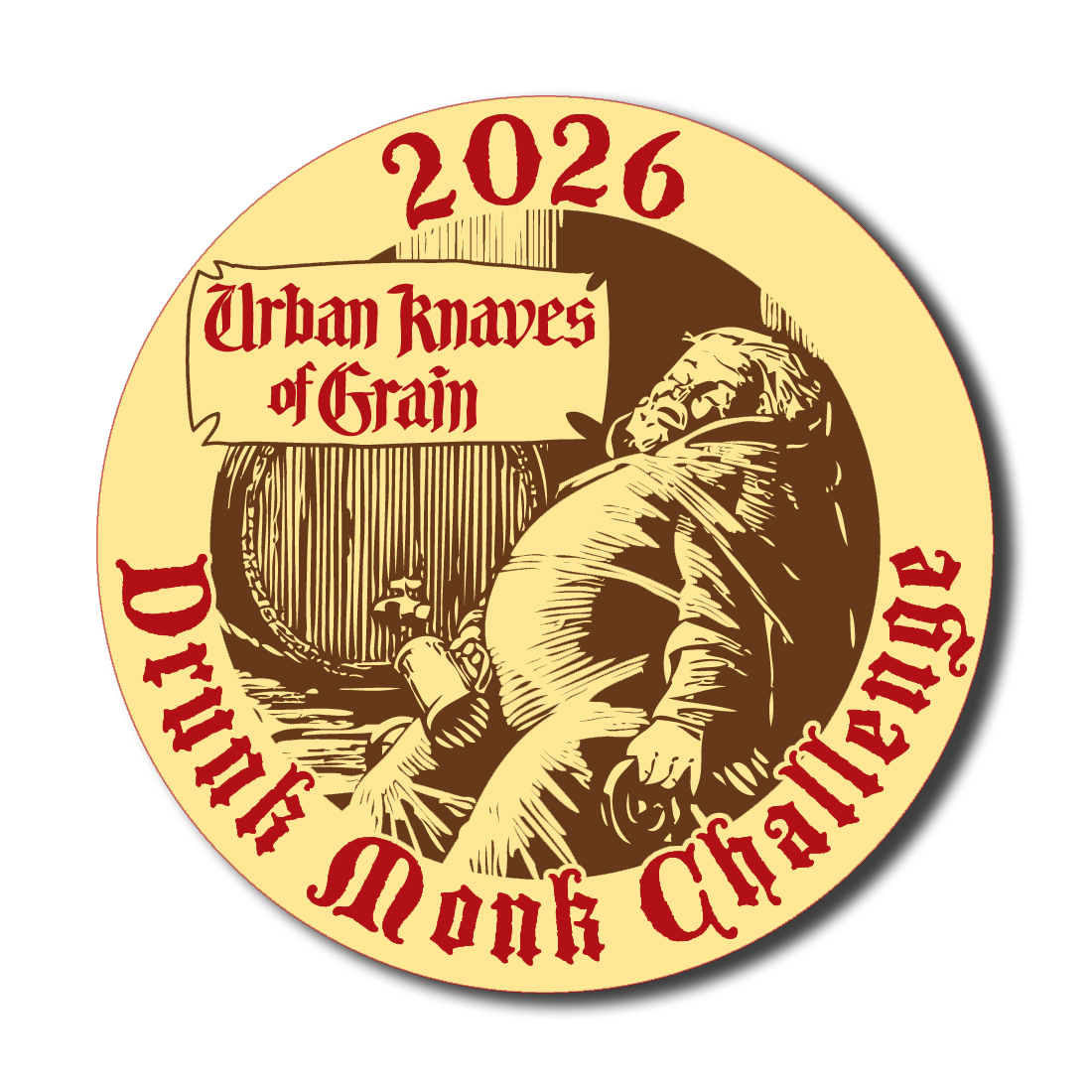 The 2026 Drunk Monk Challenge Competition Medals