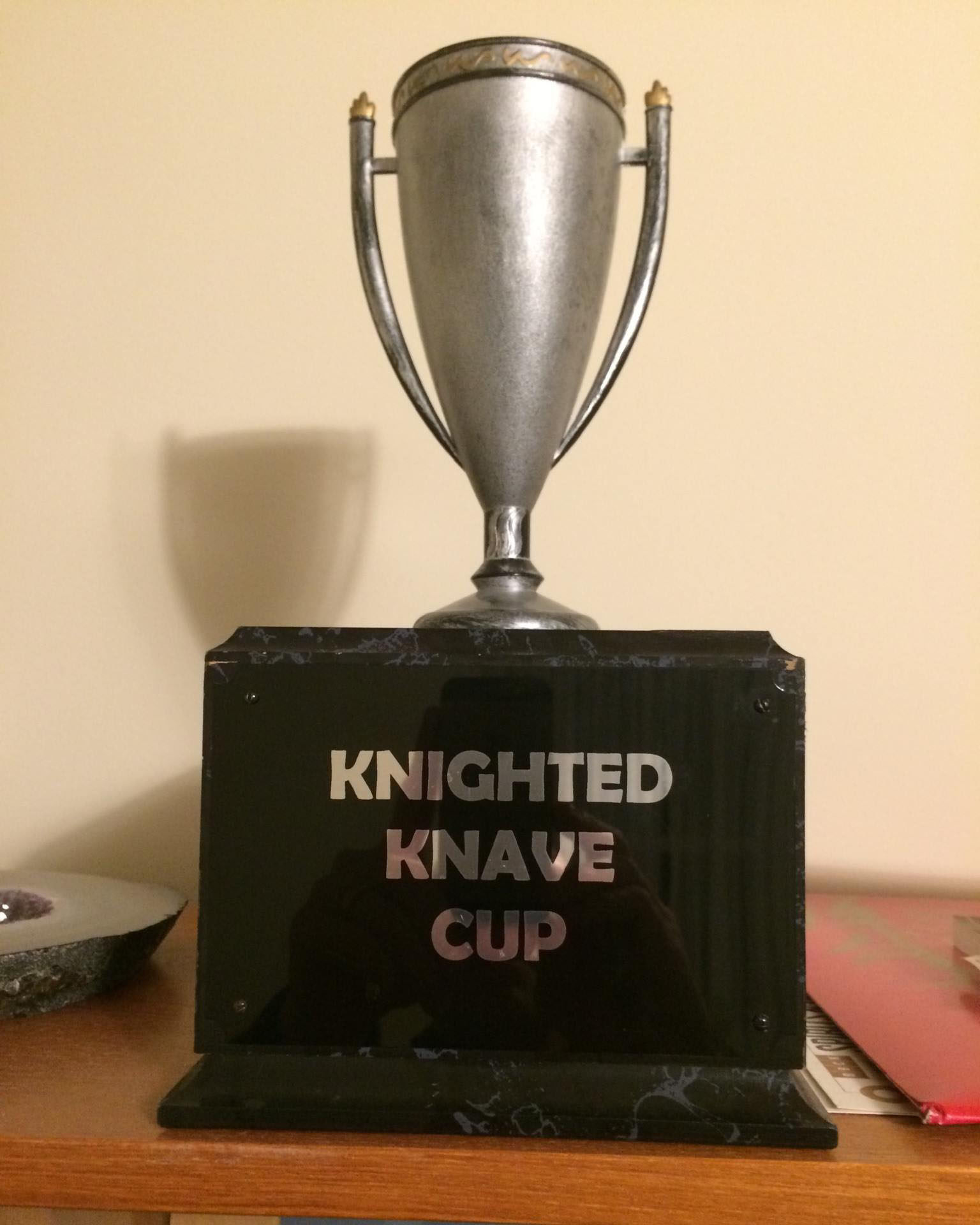 Knighted Knave Cup Trophy